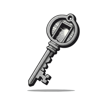 key illustration with light shining through its centre, representing illumination, initiation, and access to inner wisdom in King Gaia’s Journey Within: Dynamics of Shadow Work – The Blueprint.